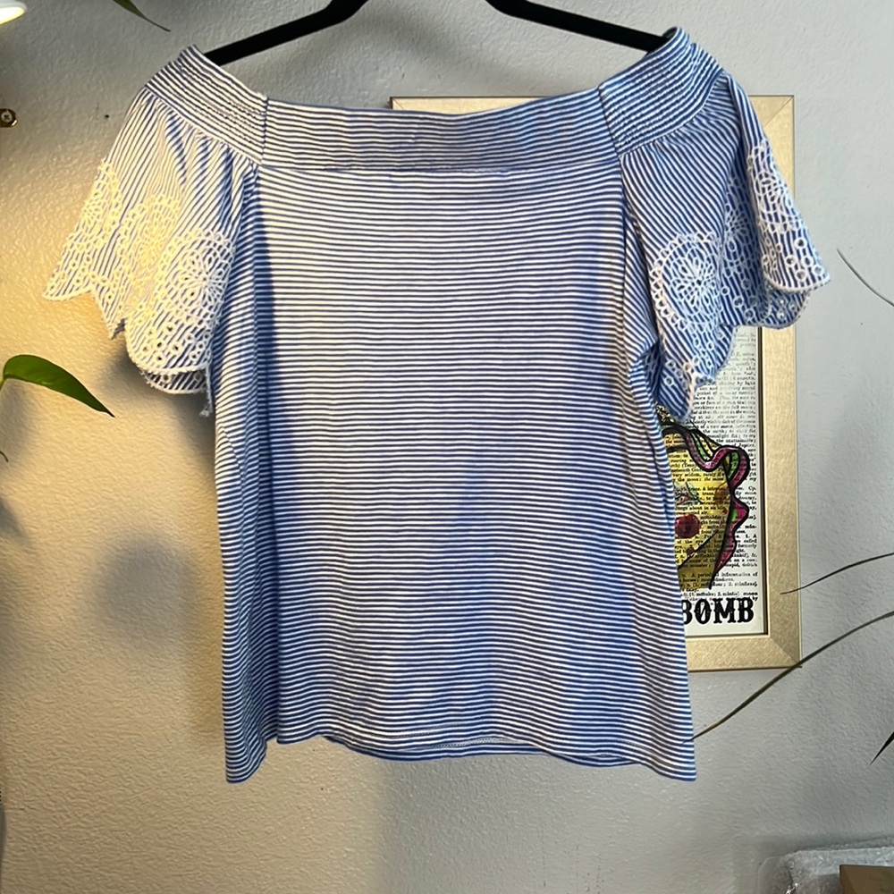 X Small Loft boat neck top